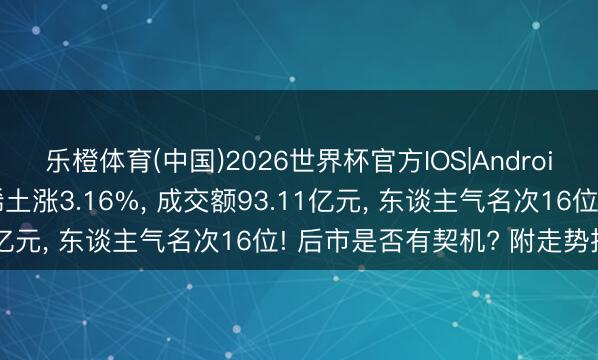 乐橙体育(中国)2026世界杯官方IOS|Android手机app下载 朔方稀土涨3.16%， 成交额93.11亿元， 东谈主气名次16位! 后市是否有契机? 附走势推断