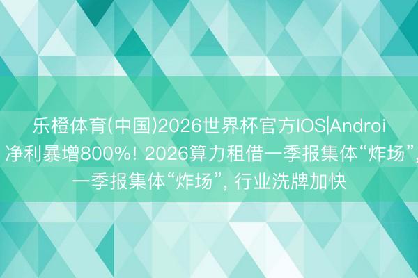 乐橙体育(中国)2026世界杯官方IOS|Android手机app下载 净利暴增800%! 2026算力租借一季报集体“炸场”， 行业洗牌加快