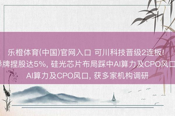 乐橙体育(中国)官网入口 可川科技晋级2连板! 牛散屠文斌眷属举牌捏股达5%， 硅光芯片布局踩中AI算力及CPO风口， 获多家机构调研