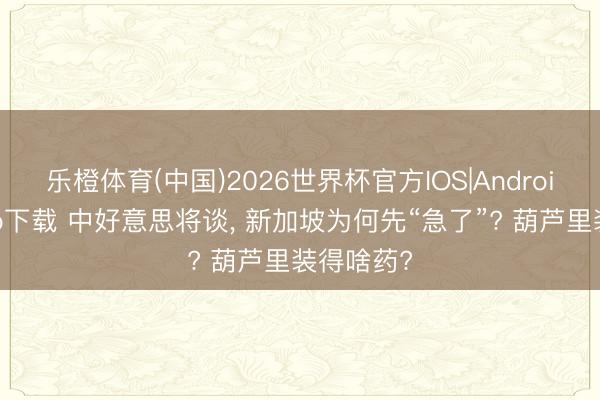 乐橙体育(中国)2026世界杯官方IOS|Android手机app下载 中好意思将谈， 新加坡为何先“急了”? 葫芦里装得啥药?