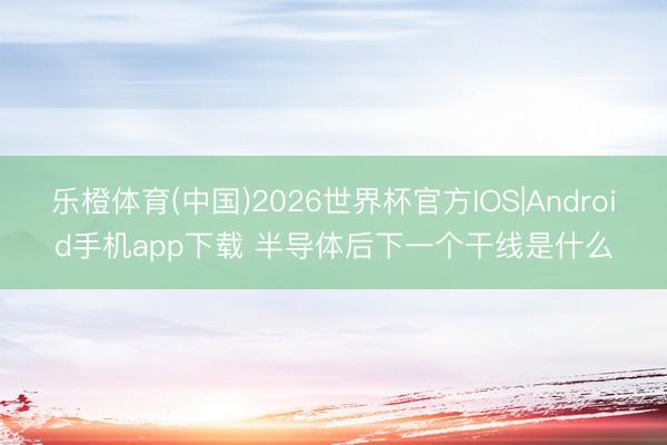 乐橙体育(中国)2026世界杯官方IOS|Android手机app下载 半导体后下一个干线是什么