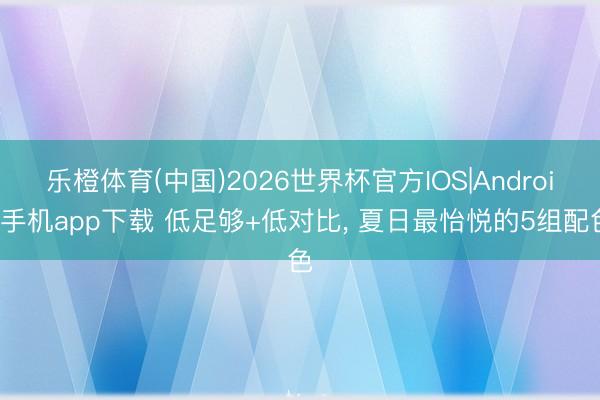 乐橙体育(中国)2026世界杯官方IOS|Android手机app下载 低足够+低对比， 夏日最怡悦的5组配色