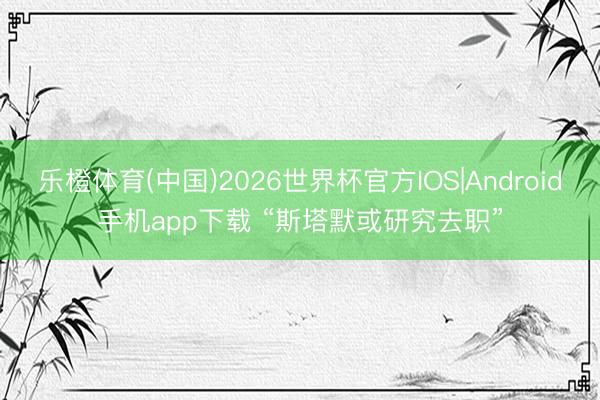 乐橙体育(中国)2026世界杯官方IOS|Android手机app下载 “斯塔默或研究去职”