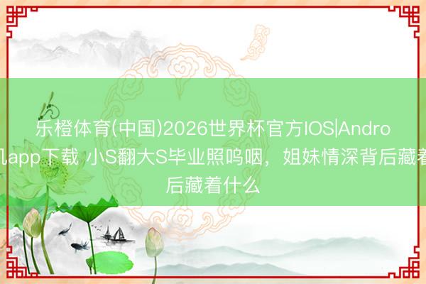 乐橙体育(中国)2026世界杯官方IOS|Android手机app下载 小S翻大S毕业照呜咽，姐妹情深背后藏着什么