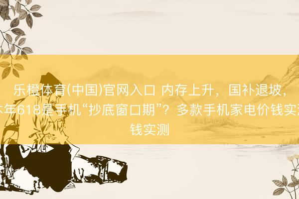 乐橙体育(中国)官网入口 内存上升，国补退坡，本年618是手机“抄底窗口期”？多款手机家电价钱实测