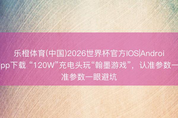 乐橙体育(中国)2026世界杯官方IOS|Android手机app下载 “120W”充电头玩“翰墨游戏”,认准参数一眼避坑