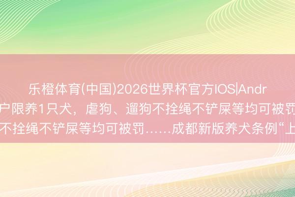 乐橙体育(中国)2026世界杯官方IOS|Android手机app下载 限养区每户限养1只犬，虐狗、遛狗不拴绳不铲屎等均可被罚……成都新版养犬条例“上线”！