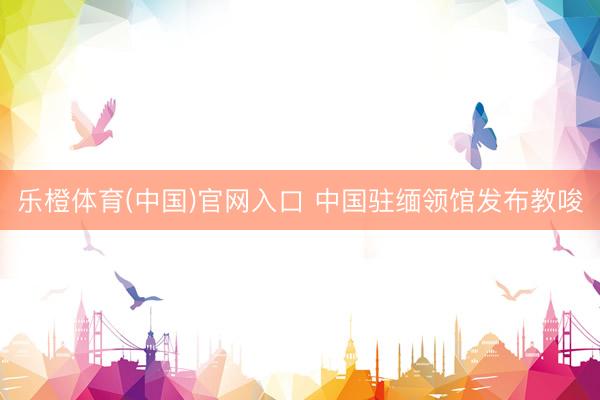 乐橙体育(中国)官网入口 中国驻缅领馆发布教唆